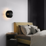 Round Sun Flowers LED Creative Decor Aluminum Modern Wall Light Fixture - Dazuma