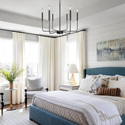 6 Lights Iron Candlestick Creative American Style Rustic Chandelier - Dazuma