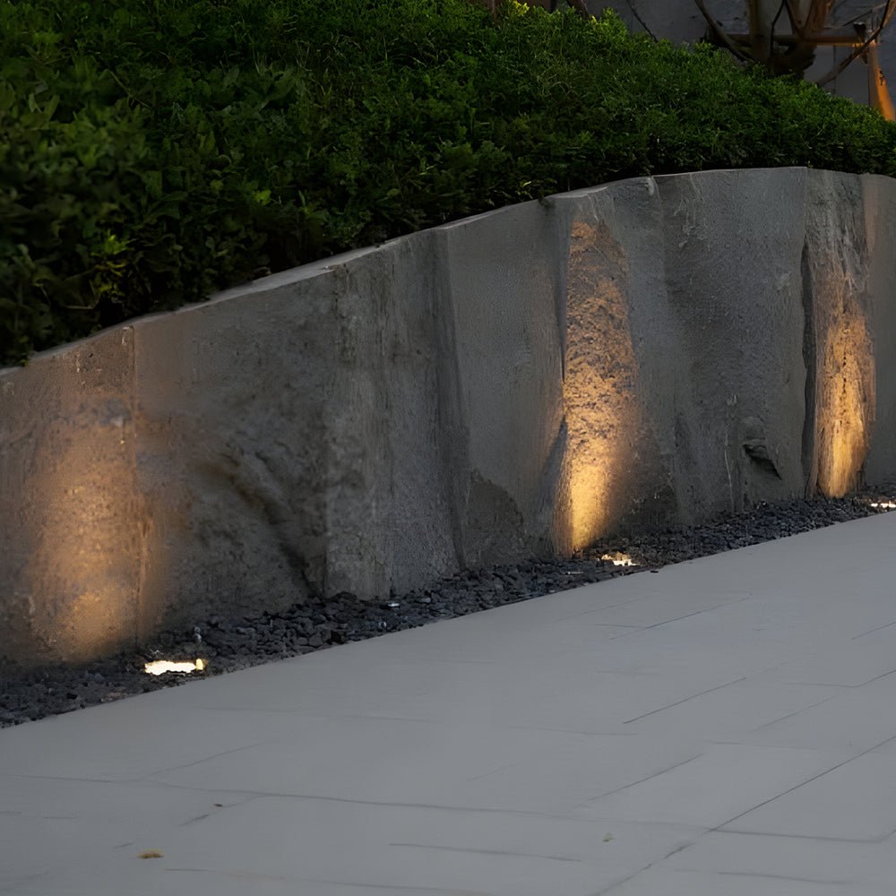 5 - Light LED Modern Square In - Ground Well Lights Step Deck Lighting with Light Sensor for Pathways