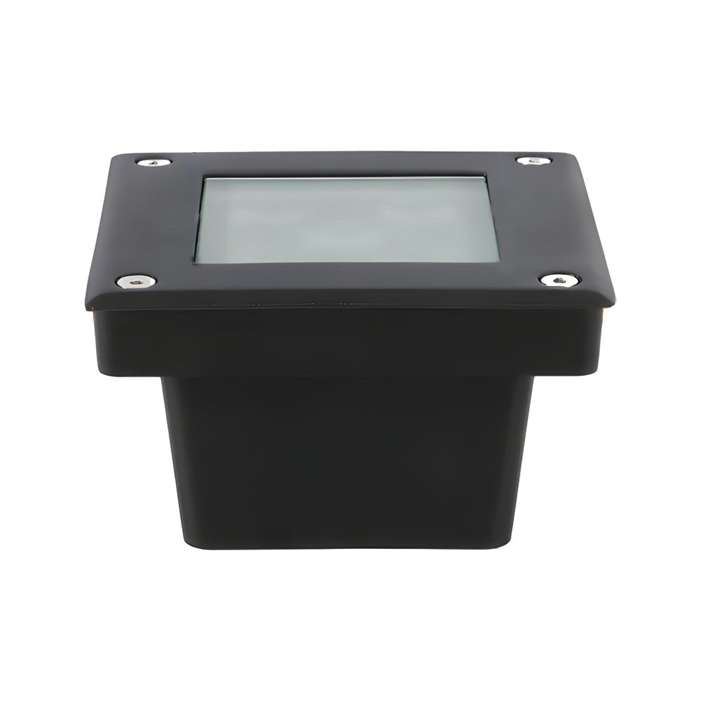 5 - Light LED Modern Square In - Ground Well Lights Step Deck Lighting with Light Sensor for Pathways