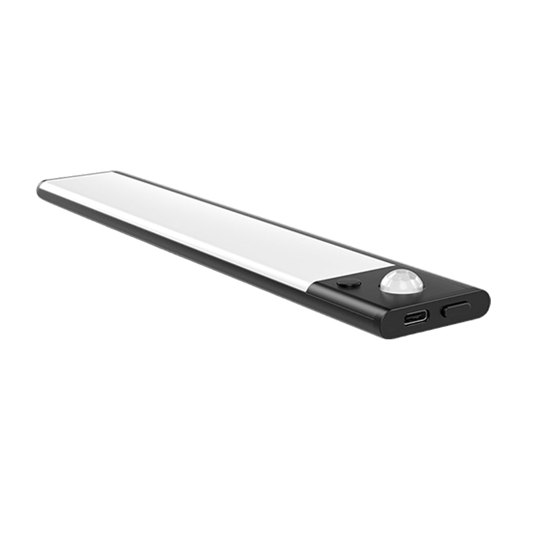 Minimalist white LED light strip with clean design for modern interior applications