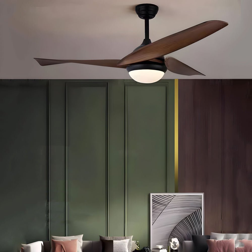 52 in. 3 - Blade LED 6 - Speed Quiet Ceiling Fan with Light and Remote Control