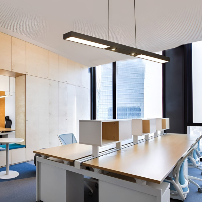 Long Linear LED Black Modern Ceiling Lights Spot Light  Flush Mount Ceiling Lighting