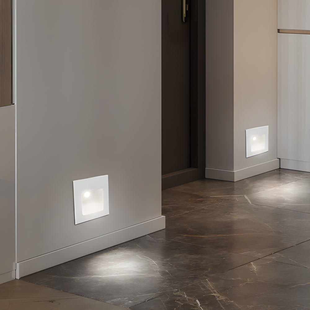 Square LED Embedded LED Step Lights Recessed Stair Lights Indoor