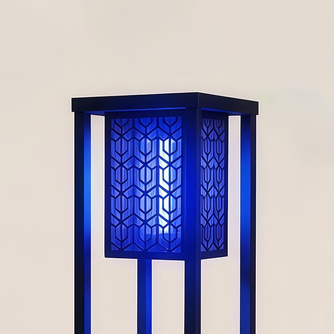 Black Bollard Garden Lights Outdoor Mosquito Killer Light