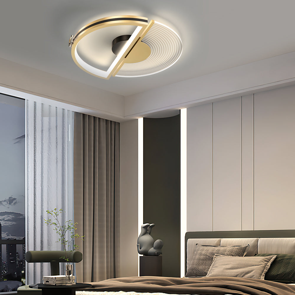 Personalized Round LED Three Step Dimming Modern Ceiling Lights Fixture