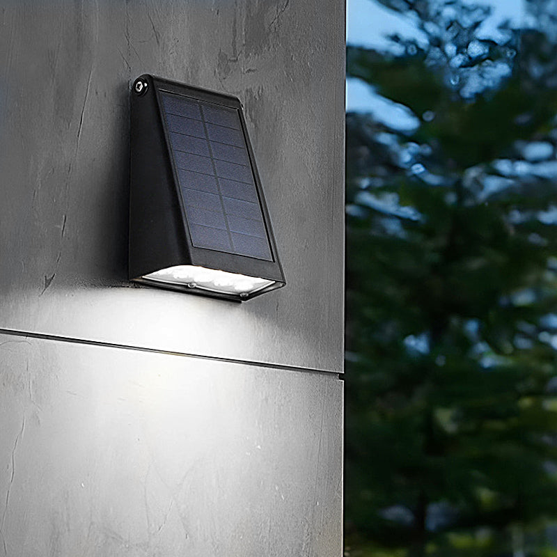 90° Adjustable Intelligent LED Waterproof Black Modern Solar Wall Lights - Dazuma