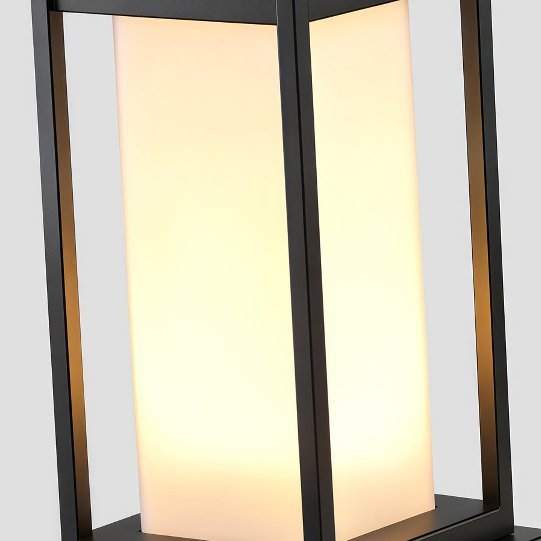 Black Bollard Light Outdoor Waterproof Garden Landscape Light