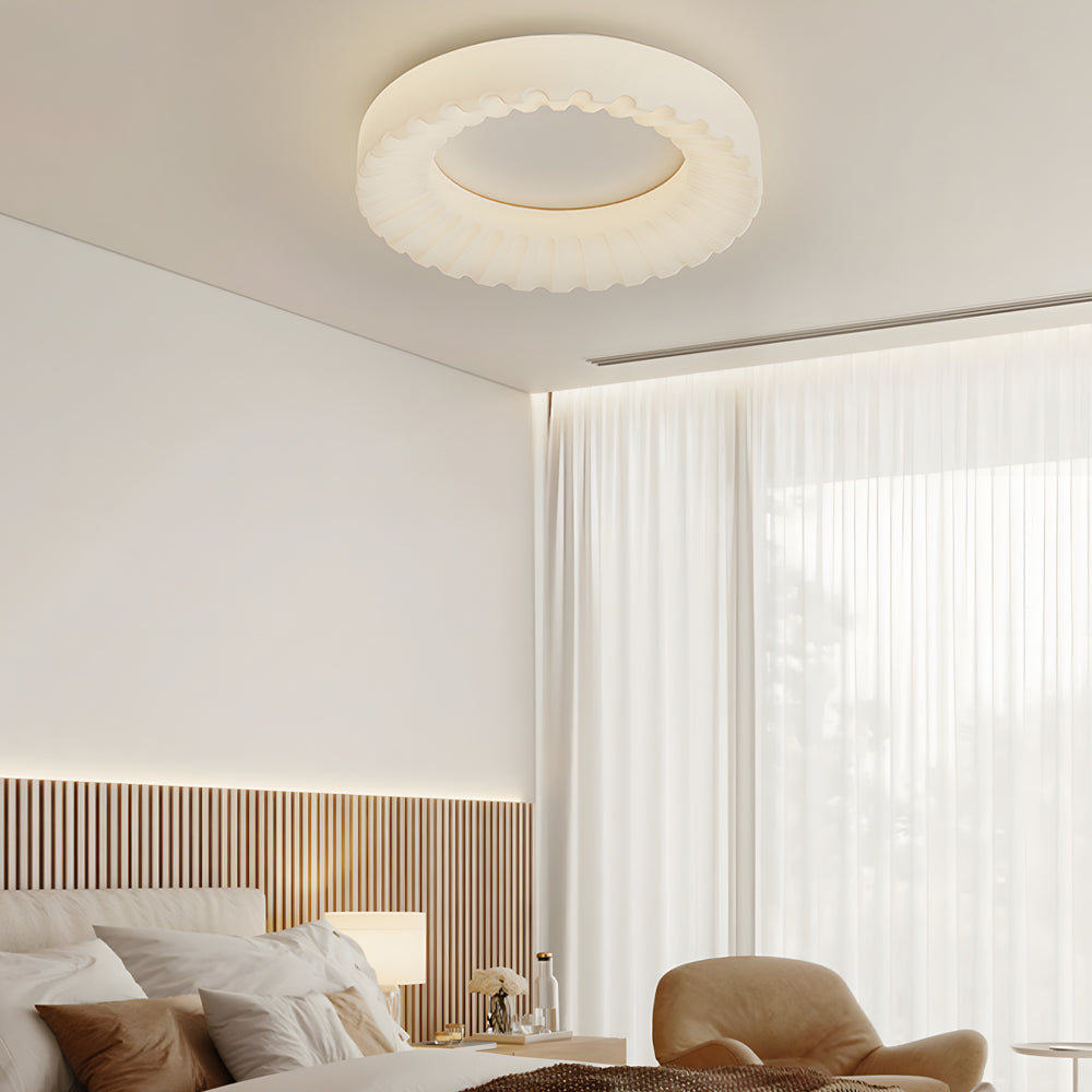 Simple Round Acrylic Three Step Dimming LED Modern Ceiling Light Fixture