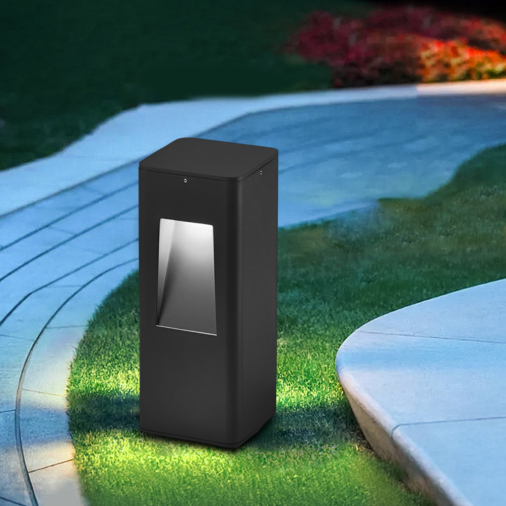 Modern LED Aluminum Pathway Lights with Front Slide Durable Outdoor Illumination