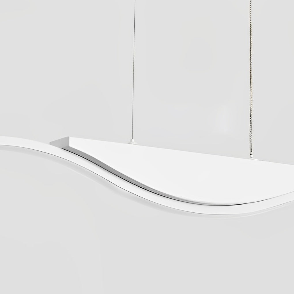 Minimalist Wave Three-Step Dimming Stepless Dimming Modern Chandelier