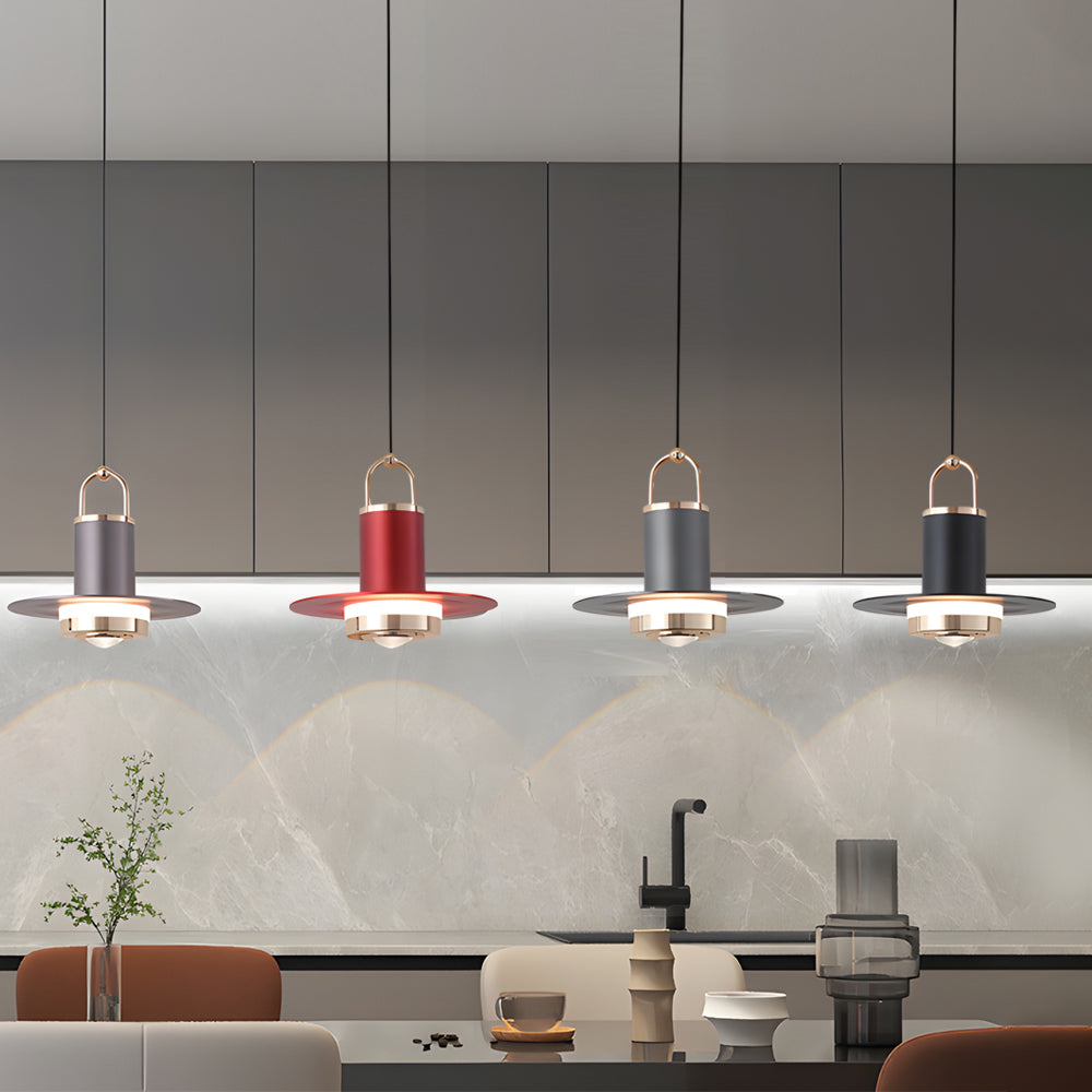 Small Simple Creative Metal Glass LED Nordic Hanging Lights Pendant Lamp - Dazuma