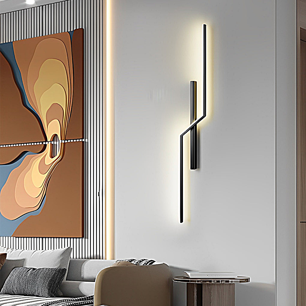 Lines Creative LED Modern Minimalist Wall Lamp Decorative Wall Sconces Lighting - Dazuma