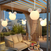 Cartoon 3D Animal Waterproof USB Rechargeable Outdoor Hanging Lights - Dazuma