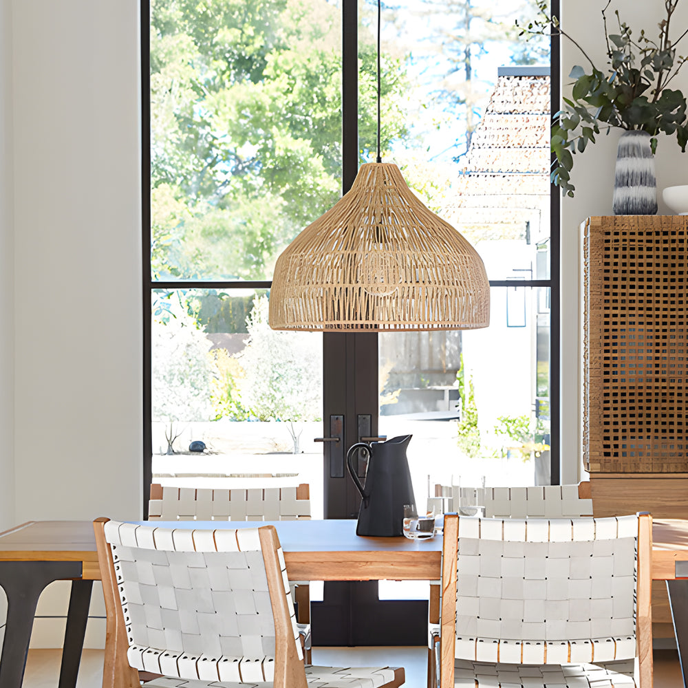 Rattan Shade Personality Creative Japanese Style Restaurant Chandelier