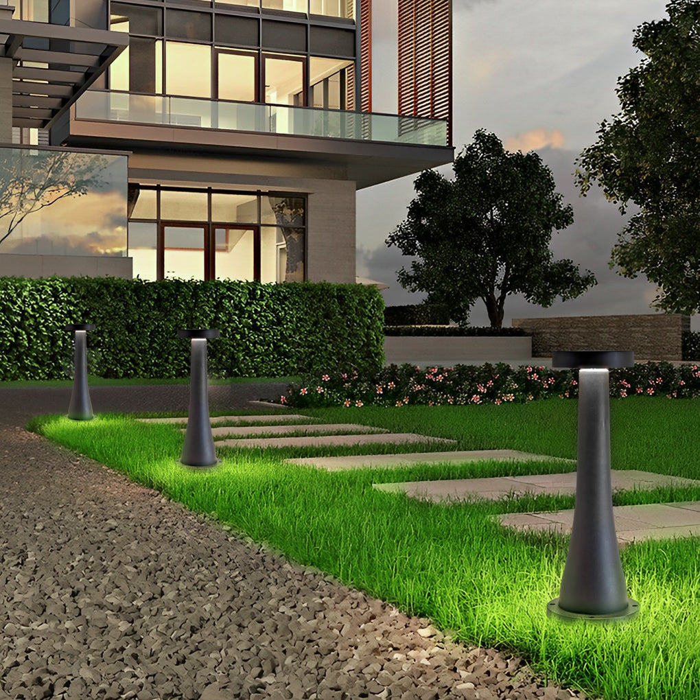 Waterproof Black Mushroom Outdoor Pathway Lights