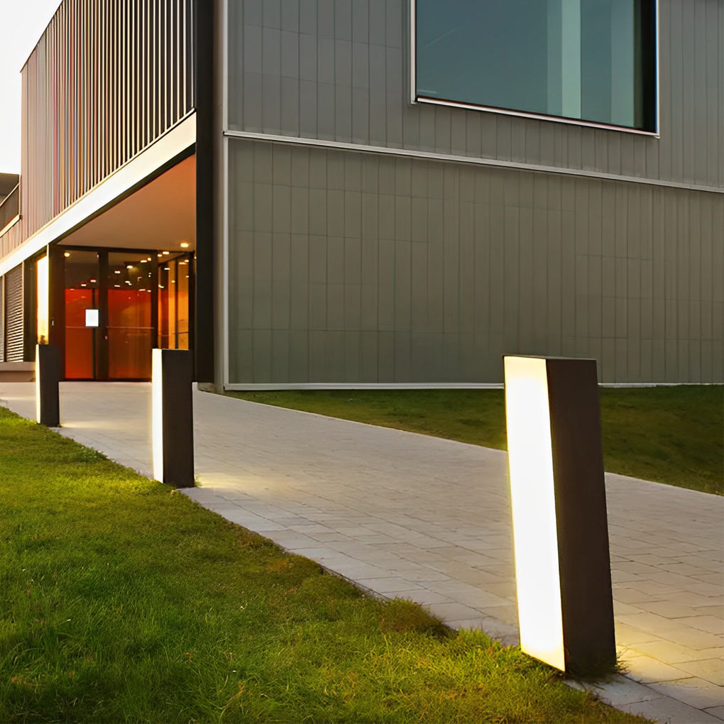 Artistic Cuboid Inclined LED Outdoor Lawn Lamp