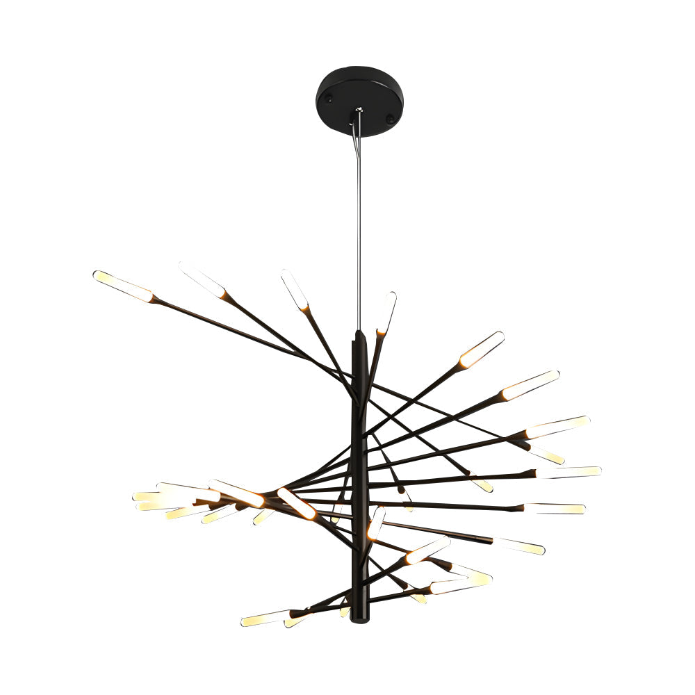 Elegant LED Chandelier Contemporary Spiral Sputnik Light