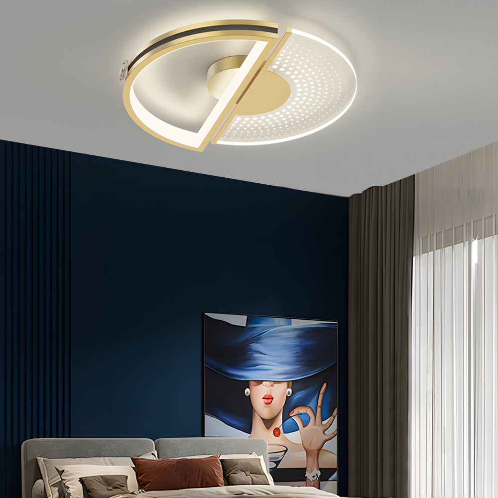 Round Personalized Three Step Dimming LED Modern Ceiling Lights Fixture - Dazuma