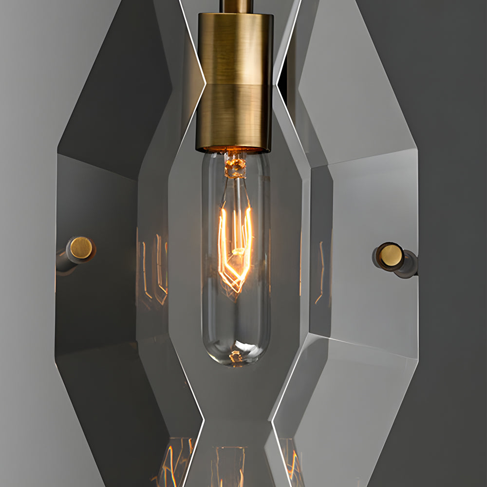 Copper Light Luxury Crystal Smoke Gray Post-Modern Pendant Lights Fixture
