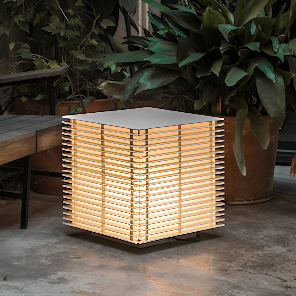 Square Grids Waterproof IP65 LED Black Modern Outdoor Lights Lawn Lamp - Dazuma