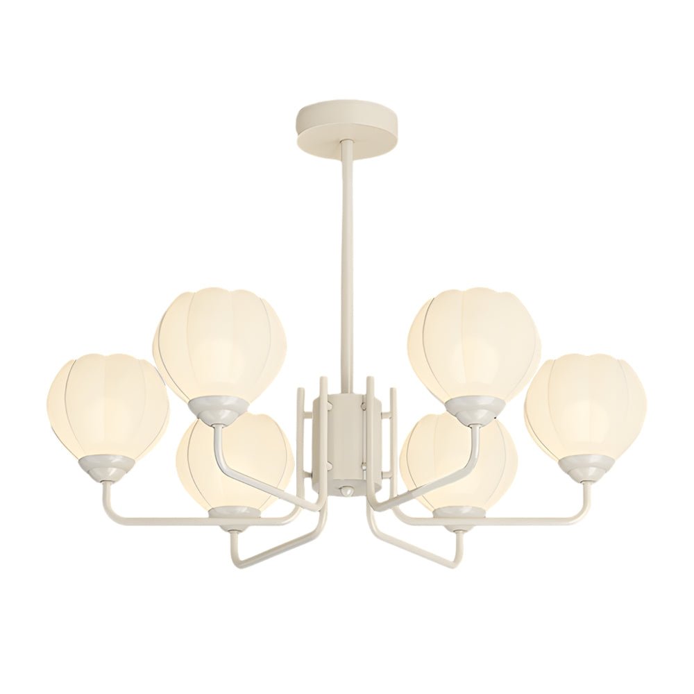 6 Flowers Round Bell Orchid Three Step Dimming Modern Hanging Lights Fixture
