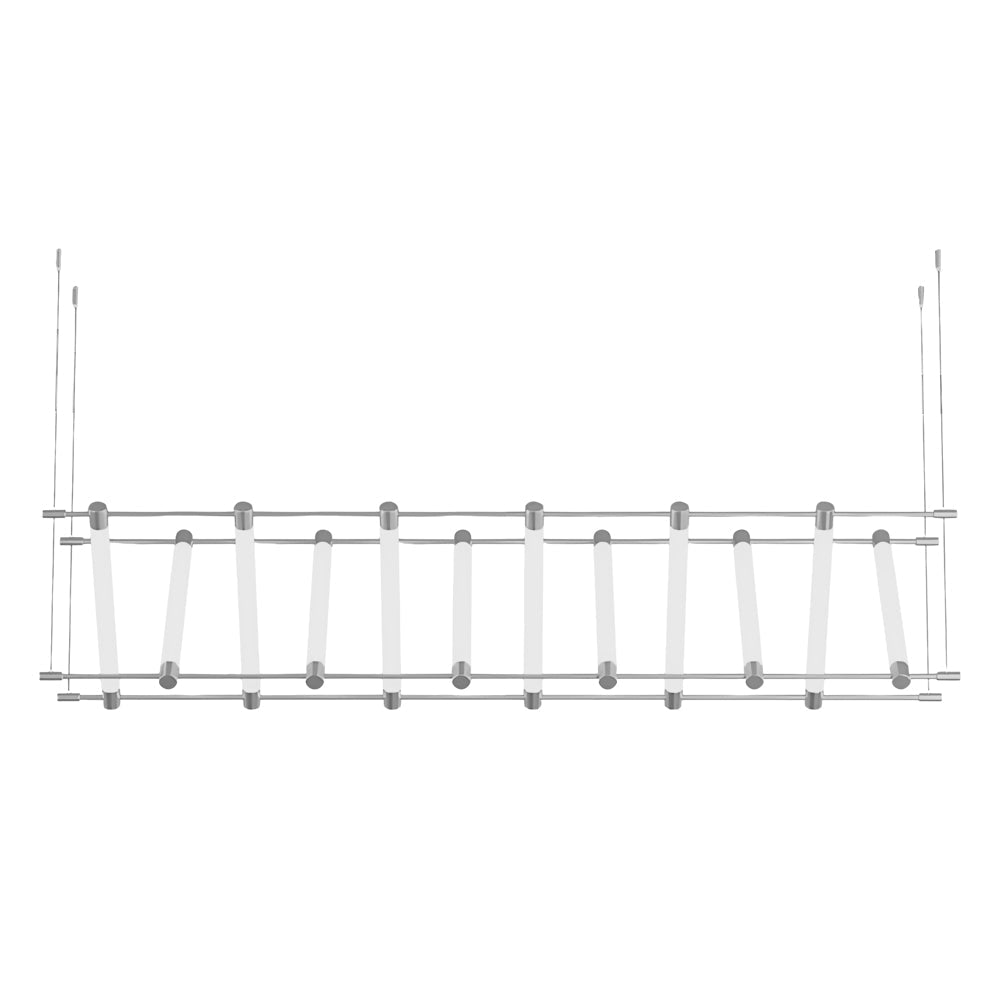 6/12 - Light Acrylic Tube Geometric Long Designer LED Island Pendant Light