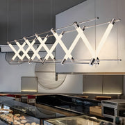 6/12 - Light Acrylic Tube Geometric Long Designer LED Island Pendant Light