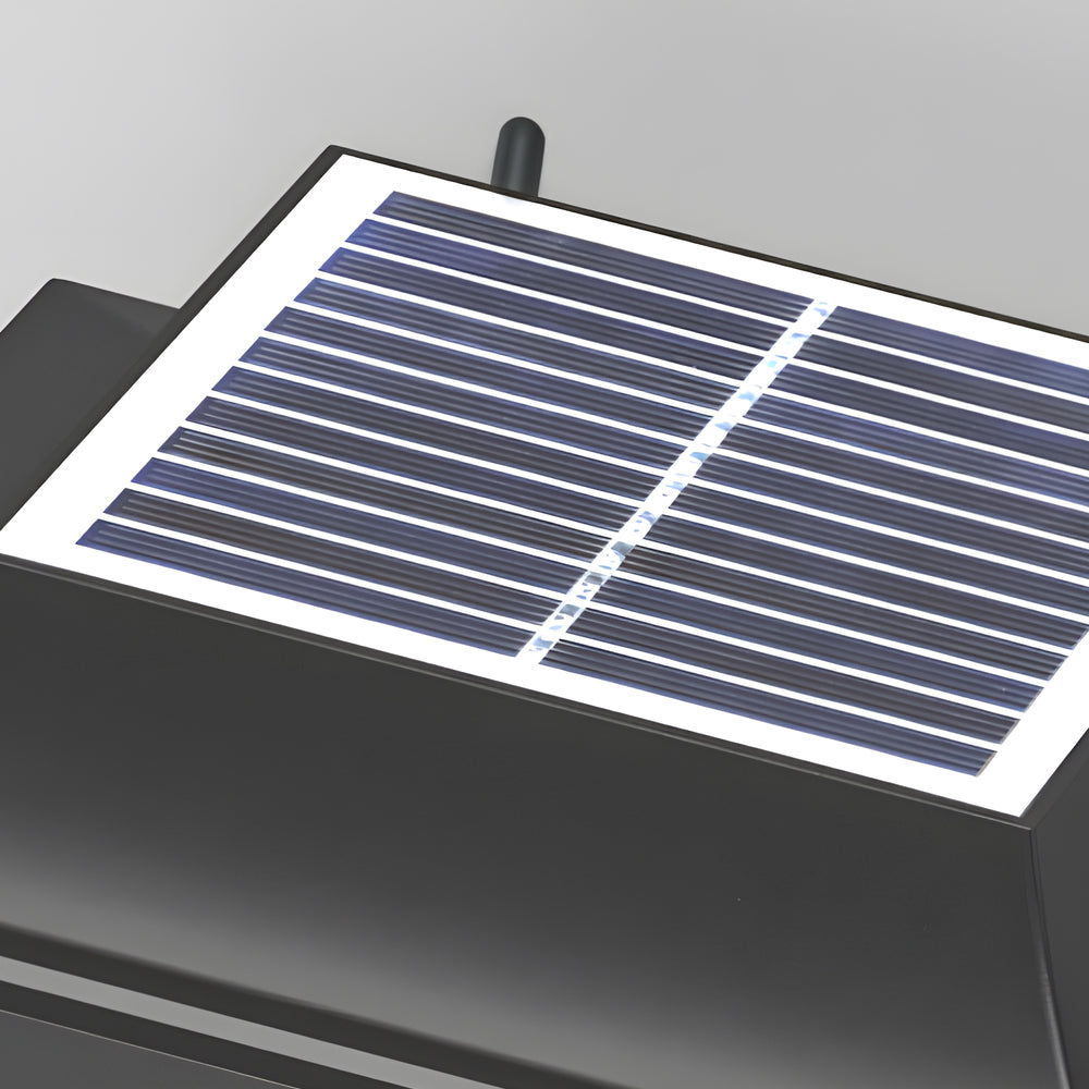 Solar panel component displayed separately showing photovoltaic cells for renewable energy integration