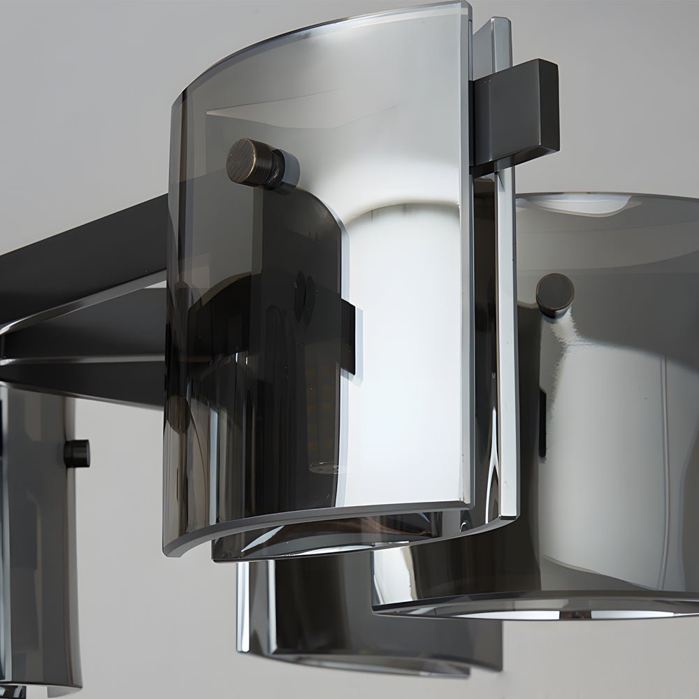 6/8 - Light Dimmable Metallic Electroplated Glass Chandelier Lighting