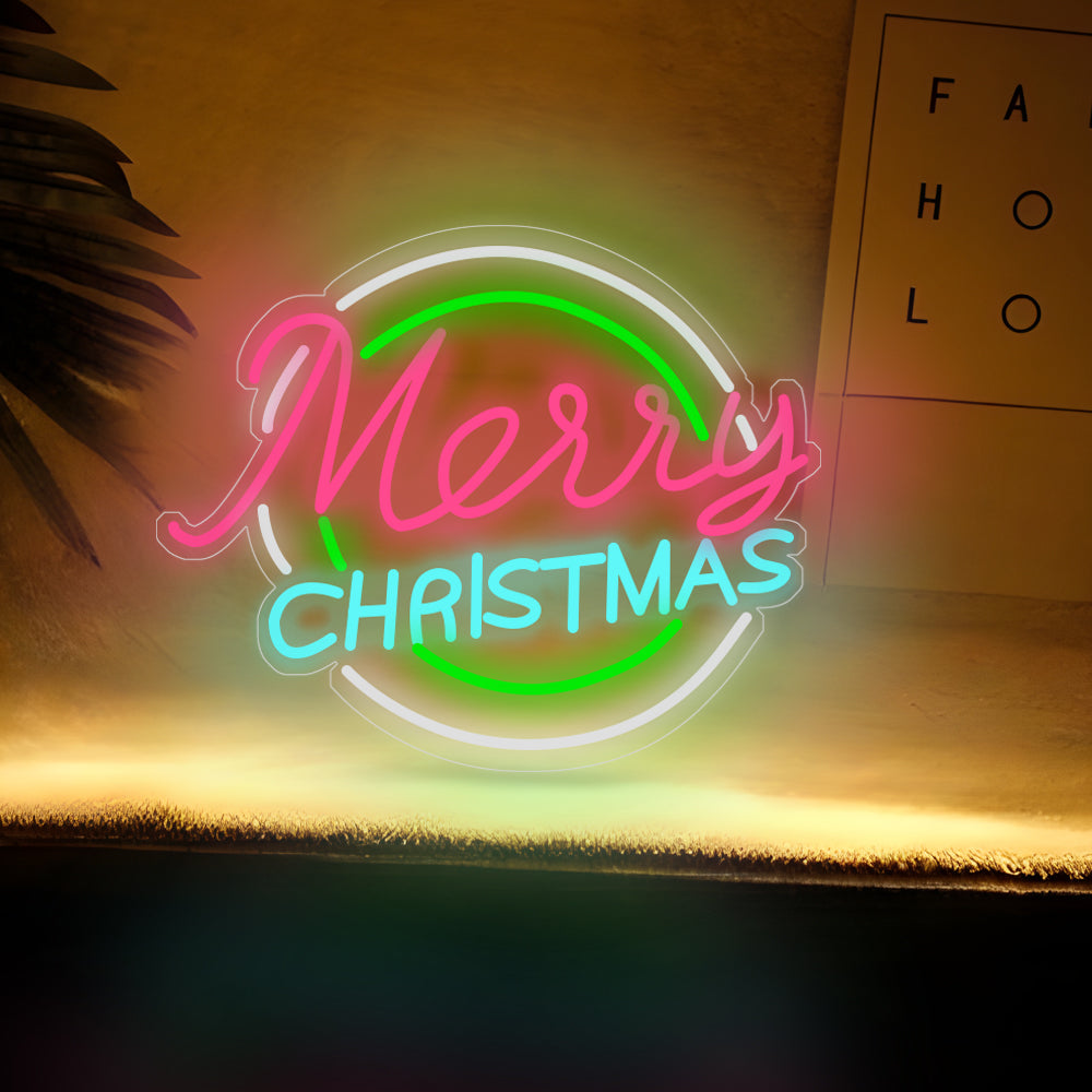 Luminous Letter Pattern Ins Christmas Acrylic LED Neon Sign Lights