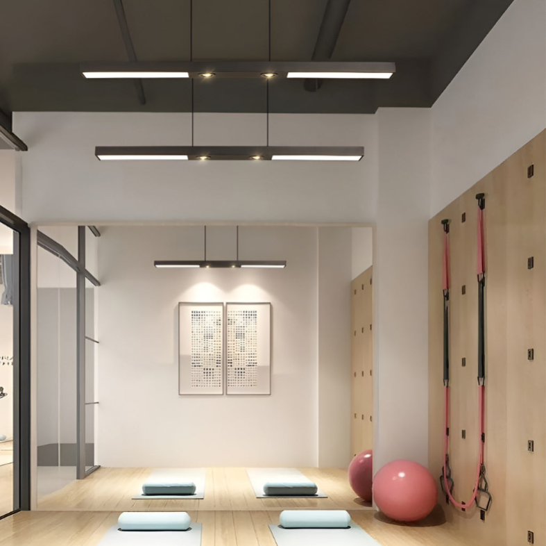 Long Linear LED Black Modern Ceiling Lights Spot Light  Flush Mount Ceiling Lighting