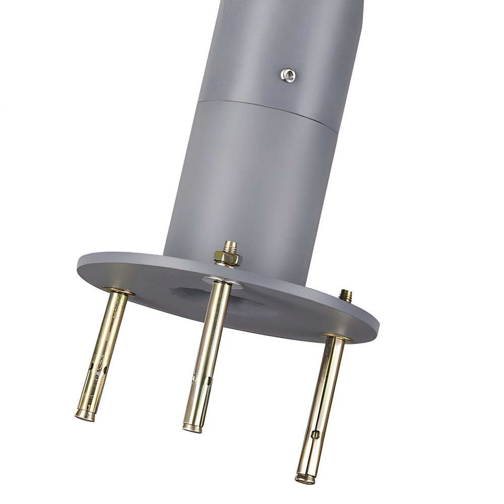 Modern Round Dual Motion Sensor LED Solar Post Lights - Outdoor Pillar Lamp