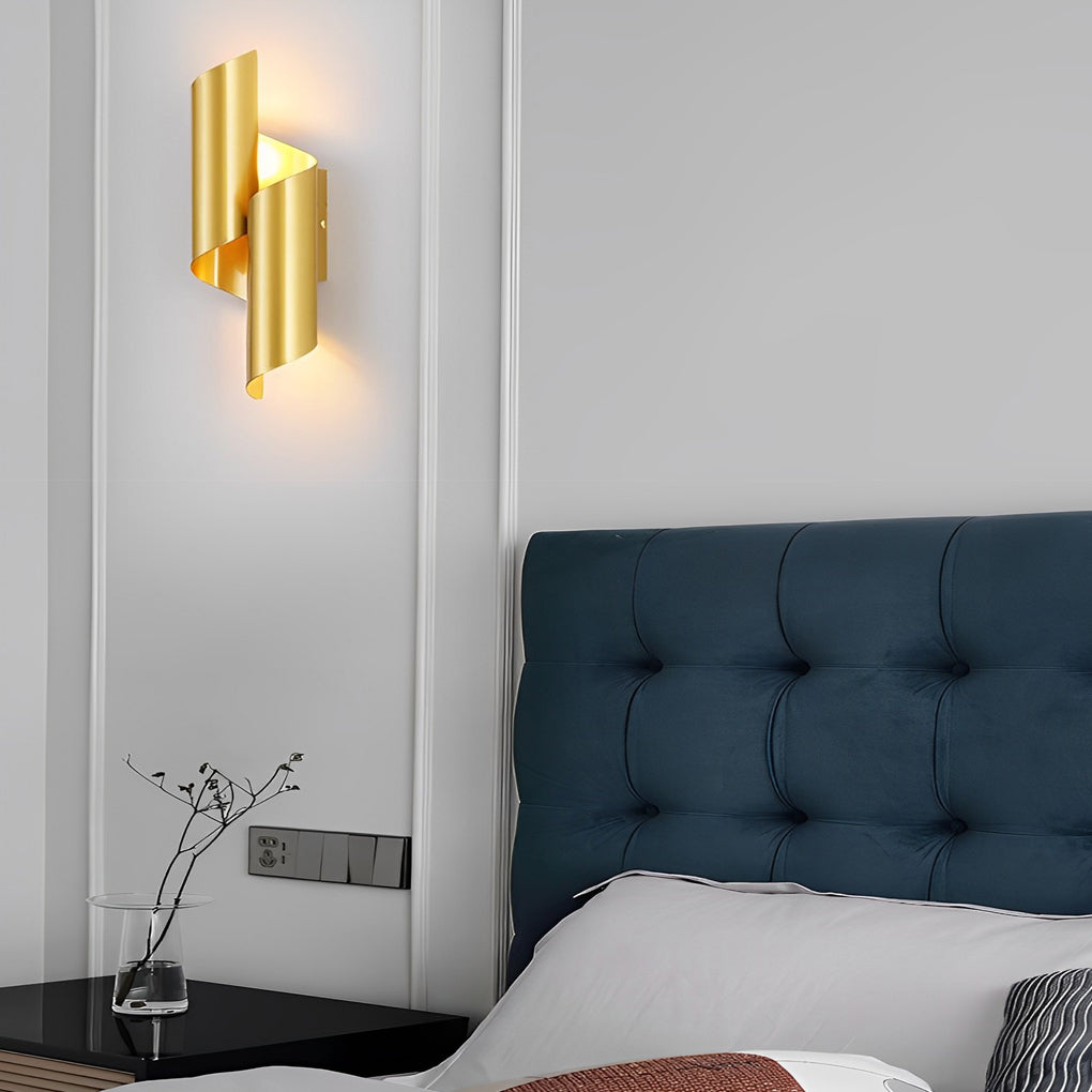 2pcs Symmetrical Creative Up And Down Lighting Modern Wall Light Fixture
