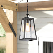 Waterproof Iron Glass LED 6W Black American Style Outdoor Chandelier - Dazuma