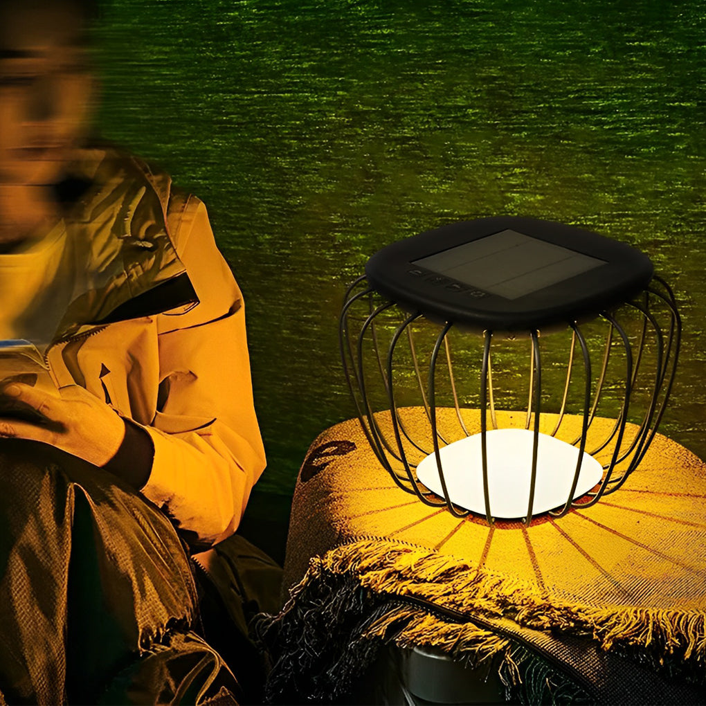 Waterproof Table Chair LED Modern Solar Outdoor Lanterns Floor Lamp - Dazuma