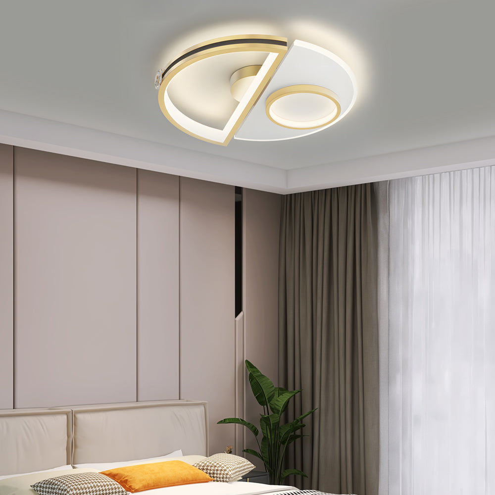 Semicircular Splicing Acrylic Three Step Dimming Modern LED Ceiling Lights