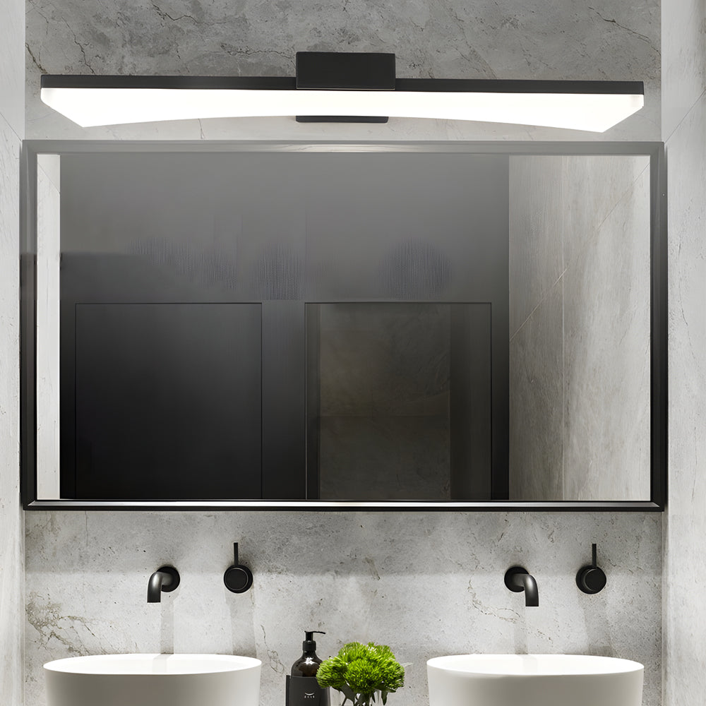 Modern Linear LED Vanity Light Bar for Bathroom - Matte Black/White