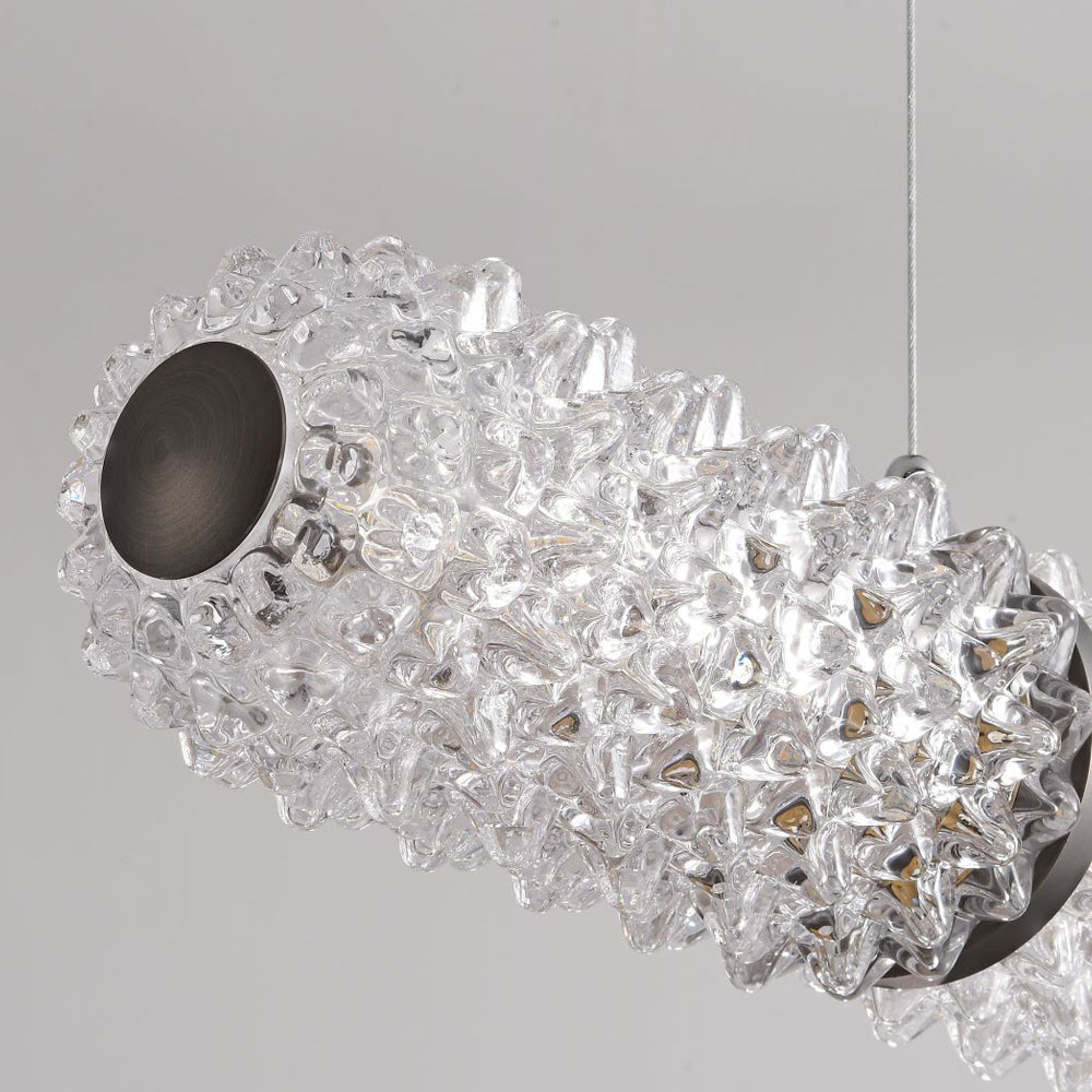 LED Crystal Linear Suspension Lamp Long Island Lighting