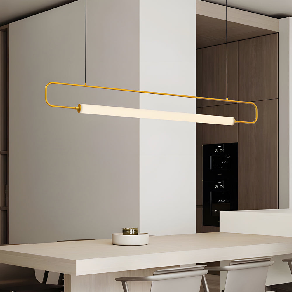 LED Linear Light Bar Pendant Light Modern Island Light for Dining Room