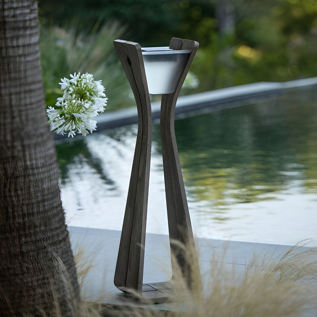 Sleek Stainless Steel Solar Pathway Lights