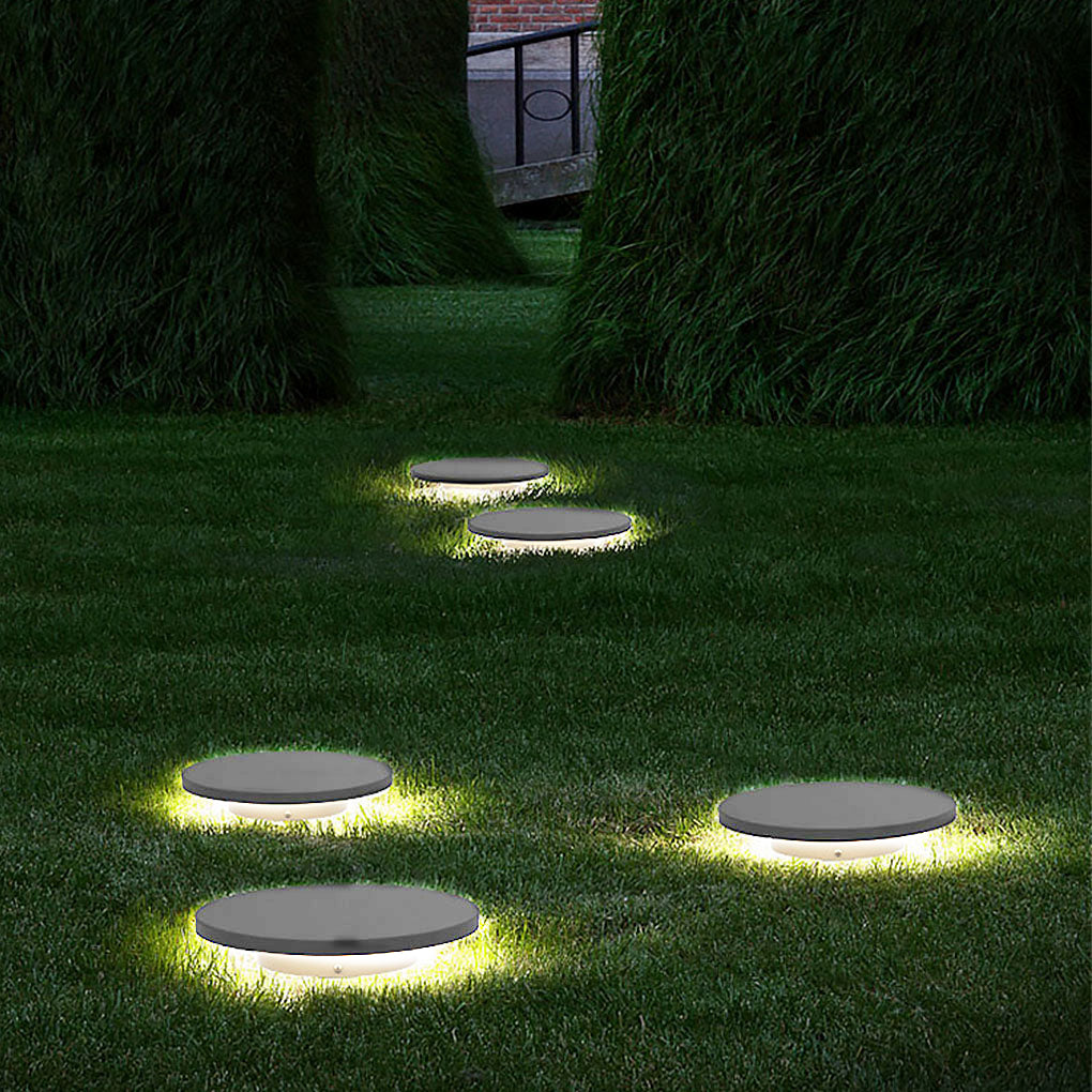 Halo Bottom-Emitting LED Ground Solar Lights Durable & Elegant for Outdoors