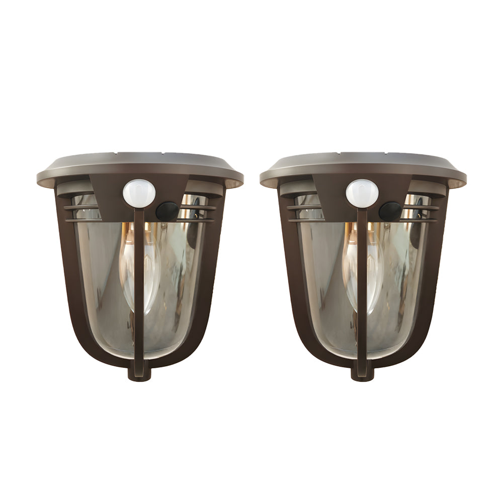 2-Pack Motion Sensor Solar Wall Light