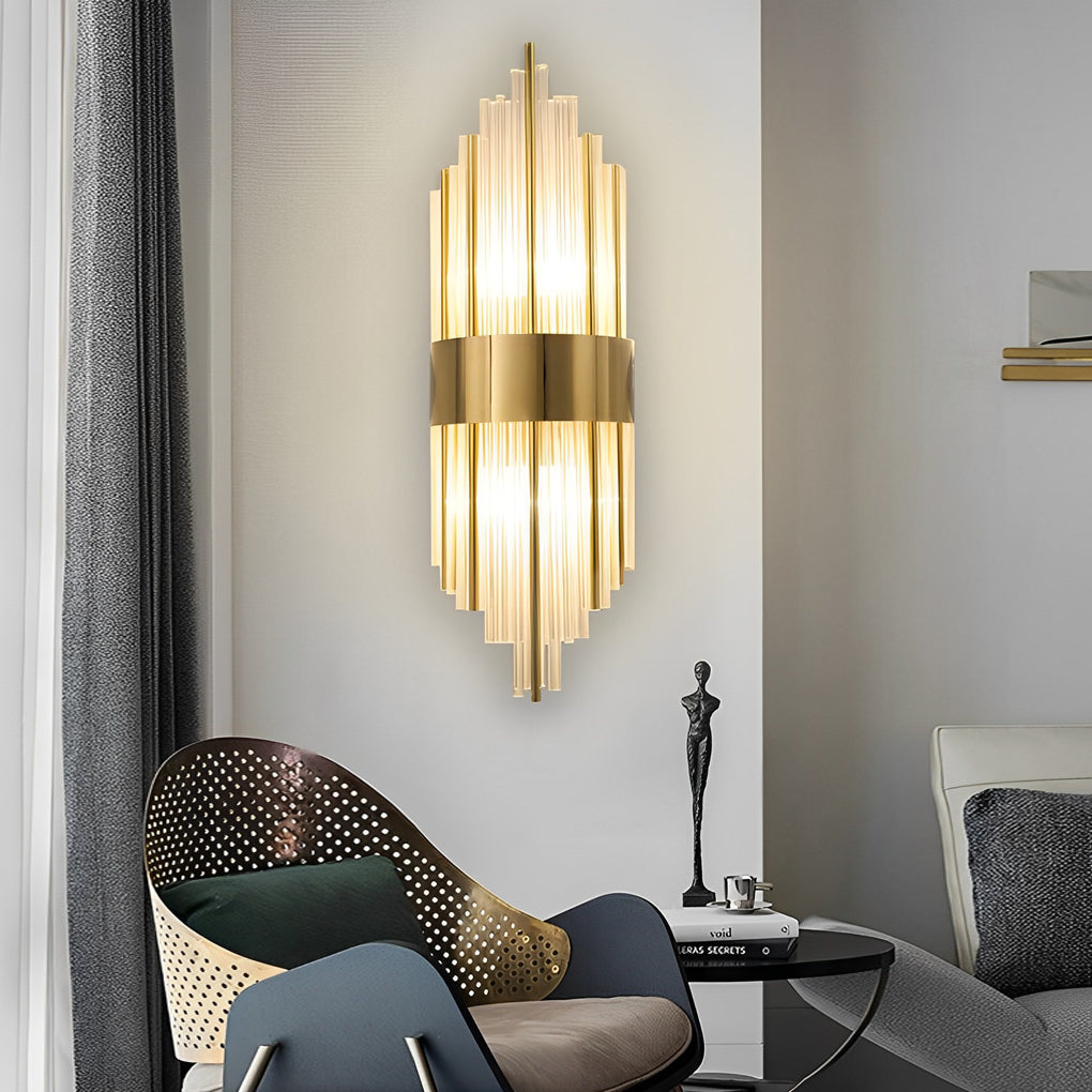 Simple Luxury Three Step Dimming LED Post-Modern Crystal Wall Lights Fixture - Dazuma