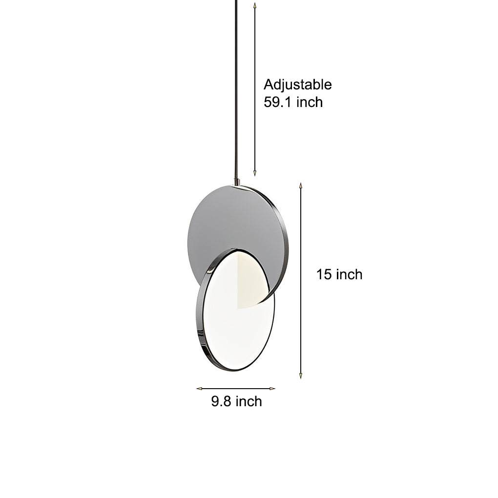 Creative Round Stainless Steel LED Acrylic Post-Modern Pendant Lights