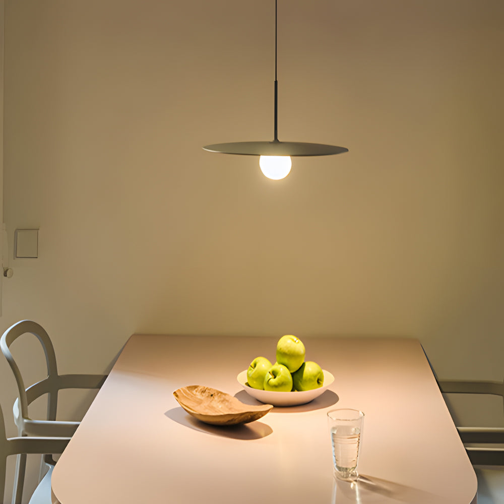 Simple Glass Iron UFO Ball LED Decorative Postmodern Chandeliers Lamp