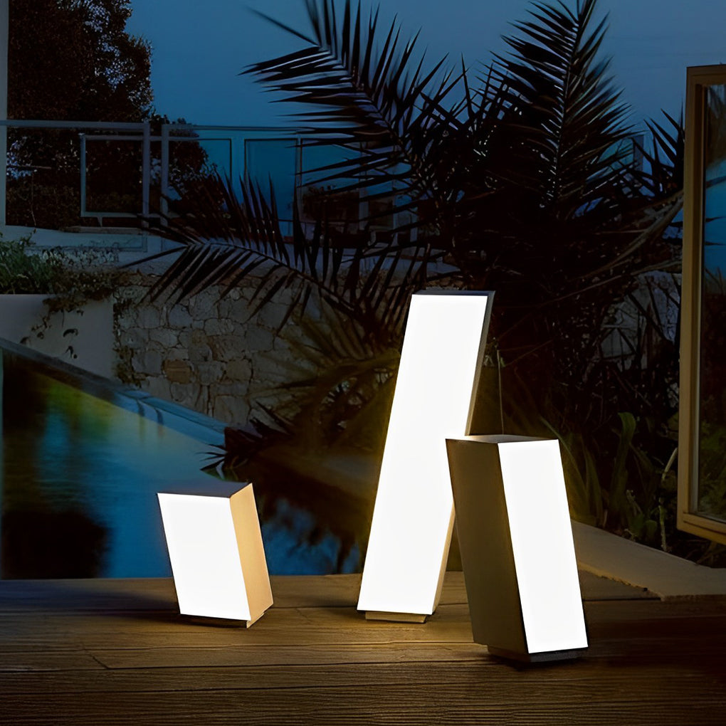 Inclined Creative Waterproof LED Modern Outdoor Lawn Lamp Pathway Lights
