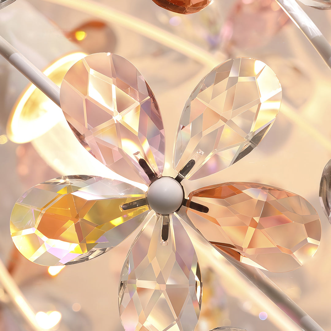 Pendant Lights with Crystals French Romantic Ceiling Light