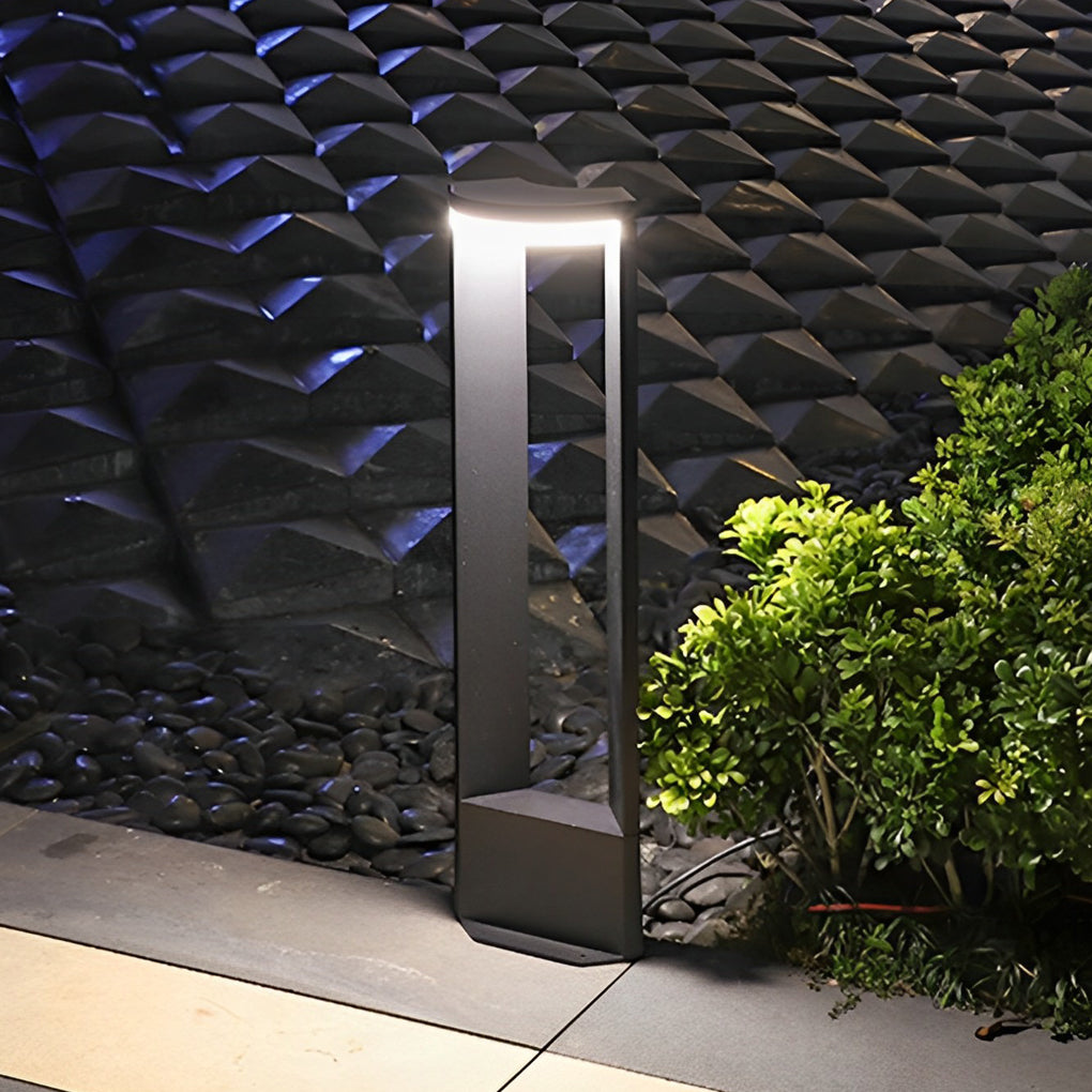 Waterproof IP65 LED 12w Aluminum Black Modern Outdoor Light Lawn Lamp