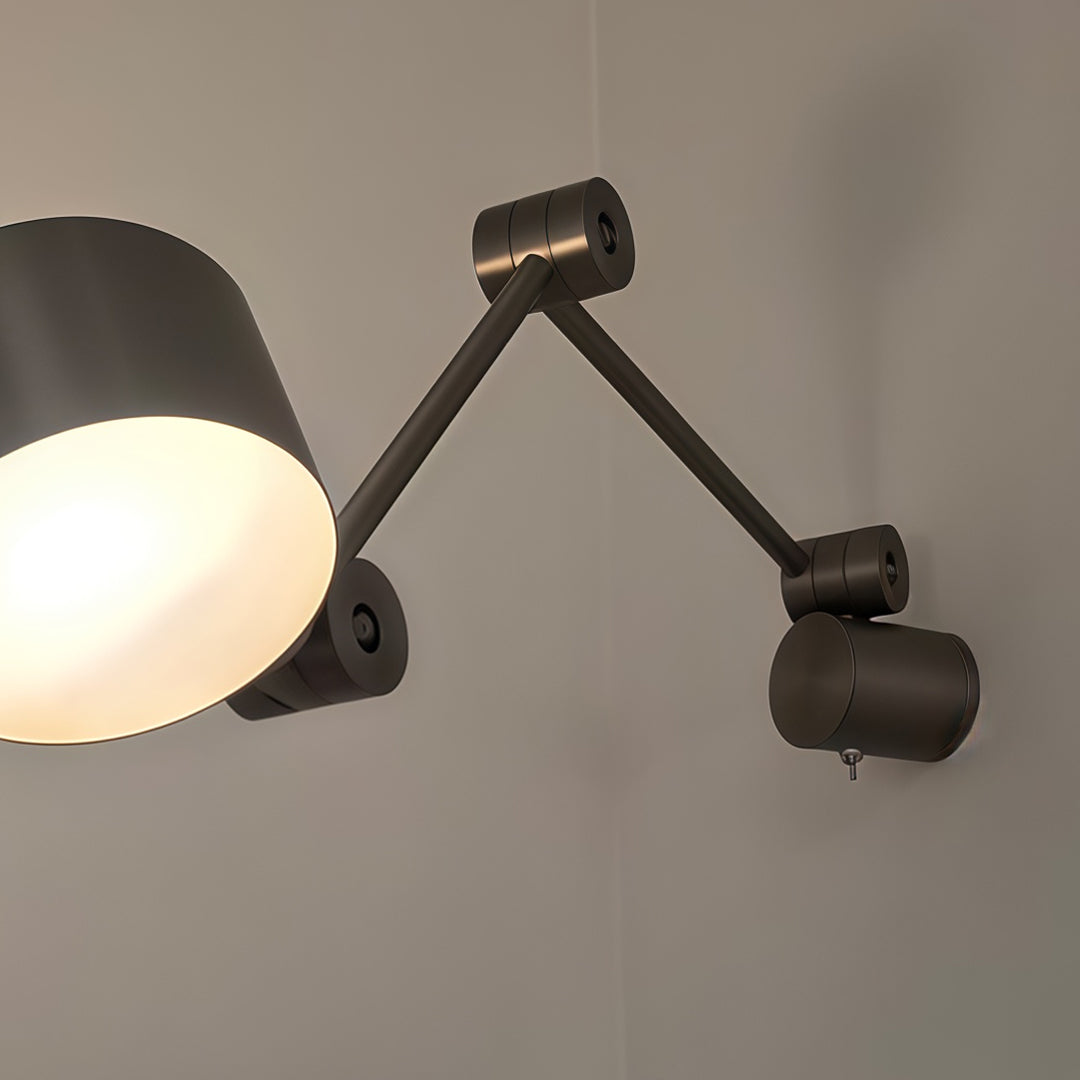 Swing Arm Wall Sconce Lamp Italian-Style Vintage Light